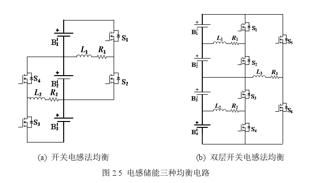 電感儲能三種均衡電路